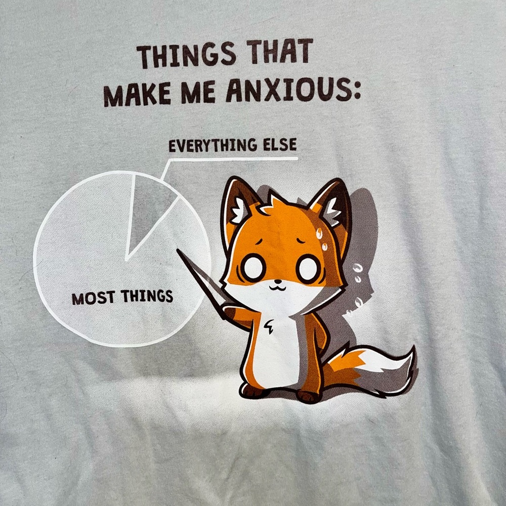 TeeTurtle Cute Fox Women’s Graphic T-Shirt, M